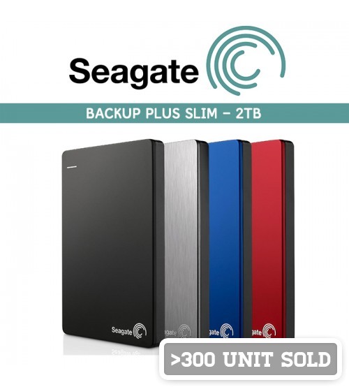 Seagate Backup Plus Slim Portable External Hard Disk USB3.0 ( 2 TB )